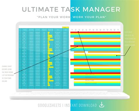 Task Management Google Sheets, Task Manager Spreadsheet, Task Management Spreadsheet, to Do List ...