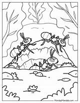 20 Ant Coloring Pages Free PDF Printables sketch template