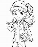 Coloring Pictures Of Nurses free To print  Kokoprintcom sketch template