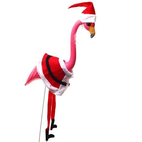 Amazon.com: Santa Flamingo: Toys & Games | Flamingo christmas, Flamingo decor, Yard flamingos