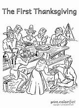 Thanksgiving Feast Coloring Pages At GetColoringscom  Free Printable sketch template