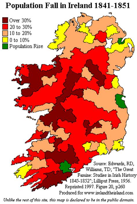 Ireland’s Catastrophic Population Decline 1841-51 Due To The Potato Famine – Brilliant Maps