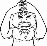 Angry Man Anger Management Coloring Page Pirate Color  Vrogueco sketch template