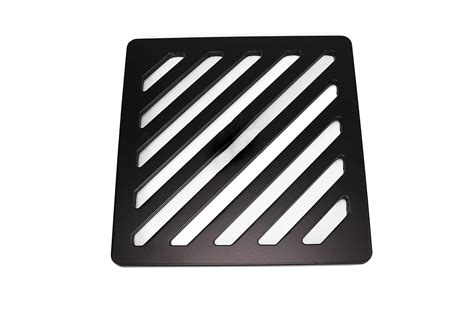 Stronger 140mm 14cm Square Solid Metal Steel Black Gully Grid Heavy ...