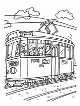 Tram Printable For Kids coloring page  Download Print Or Color Online sketch template