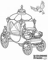 Cinderella Carriage Coloring Pages Pumpkin sketch template