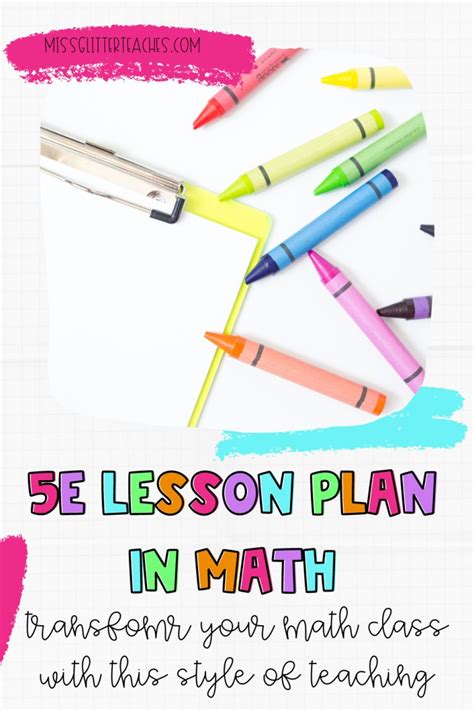 The 5 E Lesson Plan: What it is & How to Use - Miss Glitter Teaches