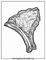 Steak Coloring Pages Free Printable PDF  Sheets For Kids sketch template