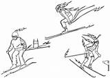 ski jumping coloring book 10 – Having Fun With Children sketch template