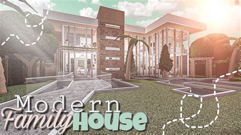 ROBLOX BLOXBURG: Modern Family House || House Build | Modern family house, House plans with ...