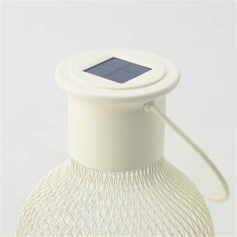 SOLVINDEN white, solar-powered mesh lantern, 29 cm - IKEA