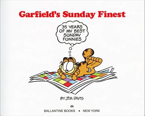 Garfield's Sunday Finest: 35 Years of My Best Sunday Funnies | Jim Davis | Collector Edition