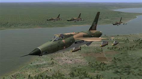 IL2 1946 - Republic F-105D Thunderchief bombing mission over Vietnam ...