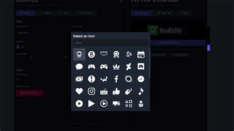 Custom Twitch Panel Maker - Nerd or Die