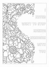 Love Quote Coloring Page For Adult 16668509 Vector Art At Vecteezy sketch template