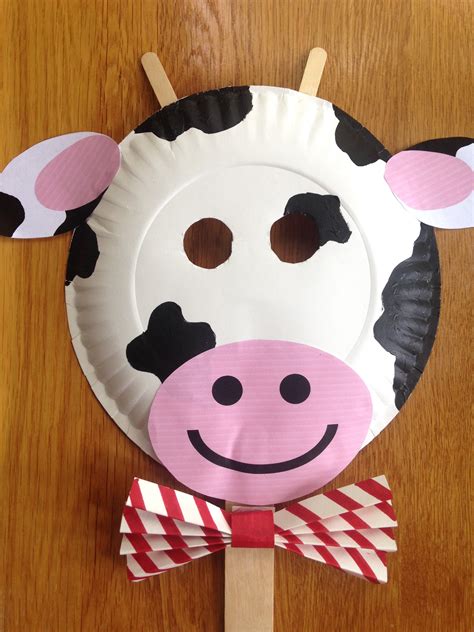 Chick-fil-A Cow Day { Paper Plate Cow Masks With Free Printables } - Six Clever Sisters