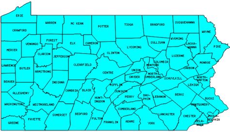 Pennsylvania Counties Visited (with map, highpoint, capitol and facts)