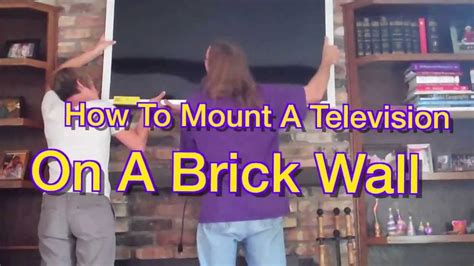 how to hang a tv mount on brick - Gemma Oh