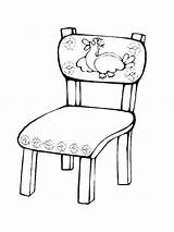 Chair coloring pages sketch template