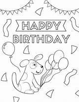 30 Free Printable Happy Birthday Coloring Pages For Kids  happy sketch template