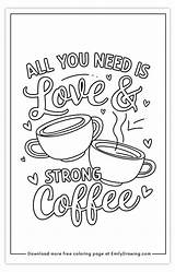 25 Free Printable Love Quotes Coloring Page  Emily Drawing sketch template