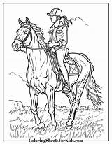 Horse Riding Coloring Pages Free Downloads  Sheets For Kids sketch template