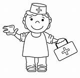 Nurse Standing Coloring Page  Free Printable Pages For Kids sketch template