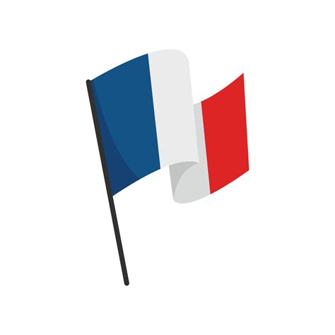 French flag icon flat isolated vector 15030688 Vector Art at Vecteezy