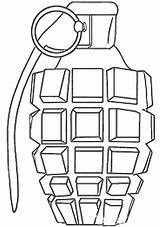 grenade Free Coloring pages Online Print sketch template