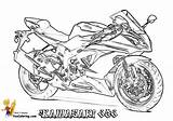 Kawasaki Ninja Coloring Pages sketch template