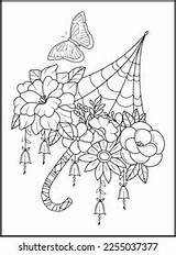 Magical Butterflies Adult Coloring Pages Stock Vector Royalty Free  sketch template