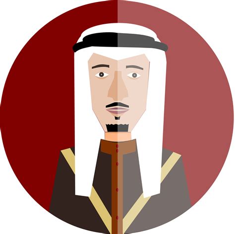 Clipart - King Abdullah of Saudi Arabia