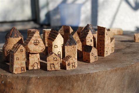 Cork Village | Carved wine corks + wood burning. Champaign c… | Flickr