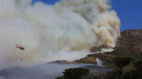 Flames over Cape Town: Table Mountain catches fire in South Africa