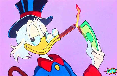 Scrooge McDuck Painting pop art by PAPA Now Accept Bitcoin | Etsy