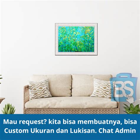 Jual LUKISAN RUMPUT LAUT 100% LUKISAN TANGAN DI CANVAS BUKAN PRINTING ATAU CETAKAN. SENI LUKISAN ...