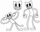 Cartoon Cat Coloring Pages  Free Printable For Kids sketch template