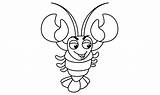 Funny Lobster Cartoon Coloring Page Graphic By Ningsihagustin426  sketch template