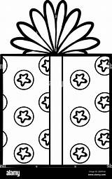 Printable gift Box coloring Page Hi Res Stock Photography And Images  sketch template