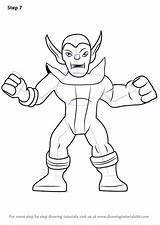 How To Draw Super Skrull From The Hero Squad Show  sketch template
