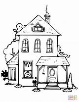 Haunted House coloring Page  Free Printable Coloring Pages sketch template