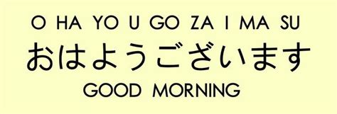 good morning in japanese - Google Search | Aprendendo japonês, Idioma ...