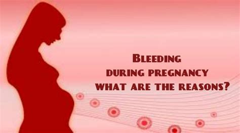 Causes of bleeding during pregnancy