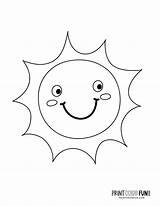 Spring Sun Printable Coloring Pages Sketch Page sketch template