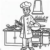Famous Chef Kitchen 4 Coloring Pages  For Kids – Smart sketch template