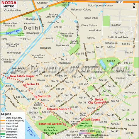 Noida Metro Map