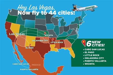 Frontier Airlines Announces Expanded Las Vegas Service with 6 New, Nonstop Routes