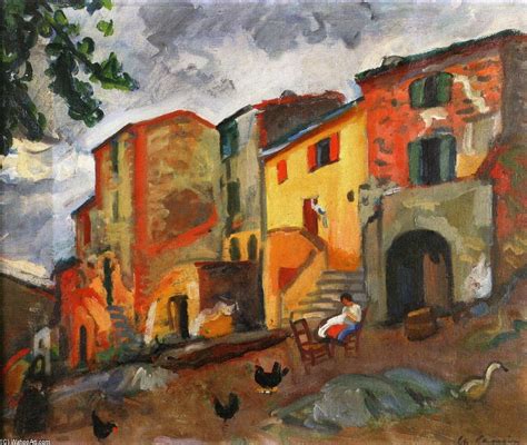 village rue à Collioure de Charles Camoin (1879-1965, France ...