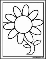 Daisy Coloring Pages 15  Customizable PDFs sketch template