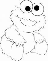 Cookie monster coloring Pages To Download And Print For Free sketch template